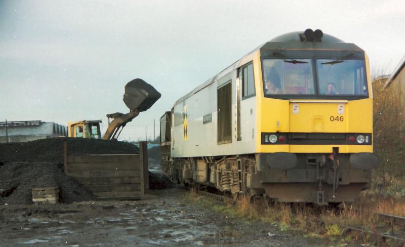 Photo of 60046 loading on the site of Grangemouth TMD.