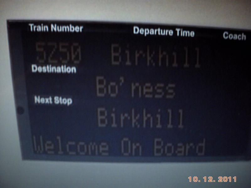 Photo of Bo'ness to Birkhill. Welcome on board.