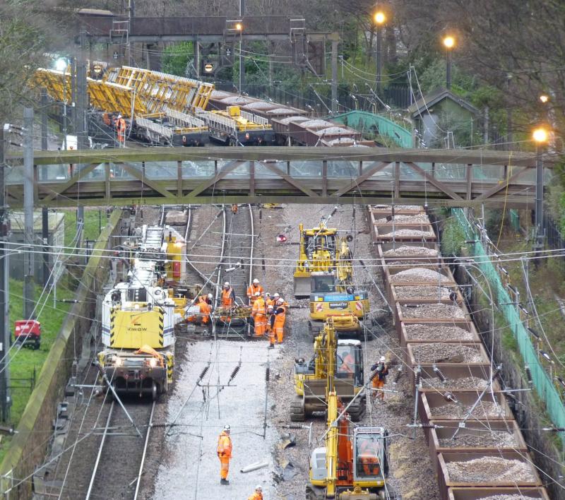 Photo of tilting track wagons