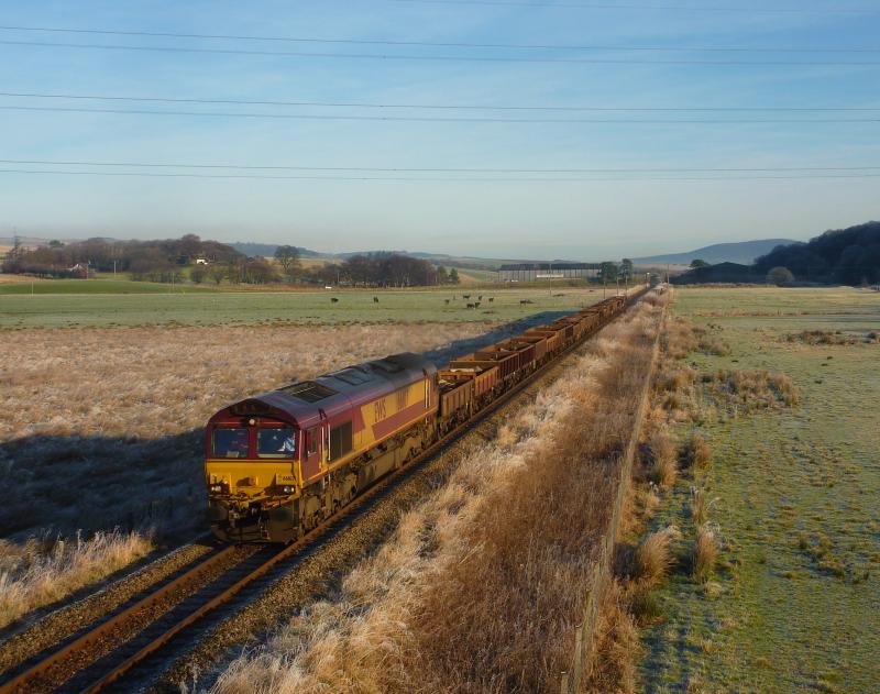 Photo of 66107 6K01 departs Keith 15/01/12