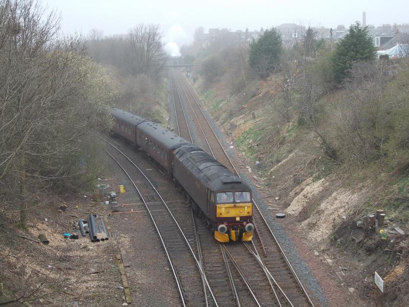 Photo of 2 x 47 at Craiglockhart Jct and 70013 in the distance