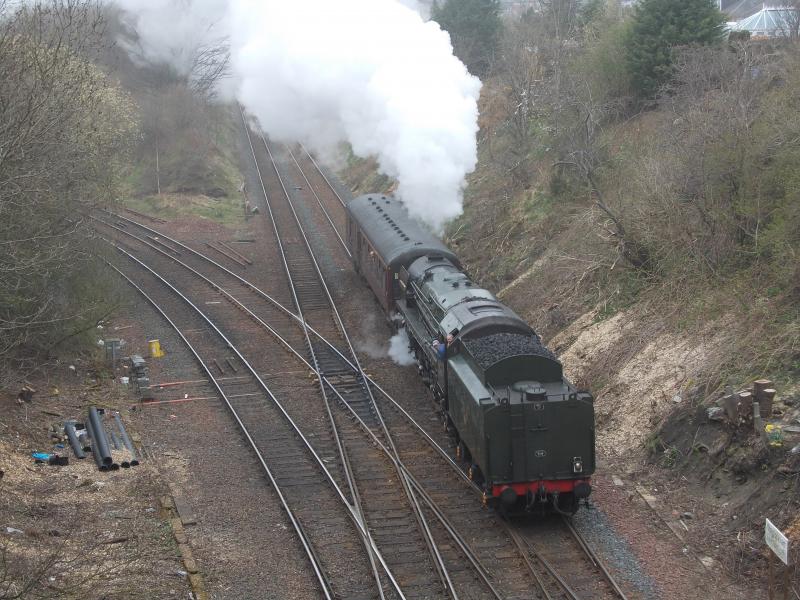 Photo of 70013 at Craiglockhart Jct 24 March 2012