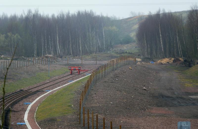 Photo of Newcraighall turnback siding towards Shawfair