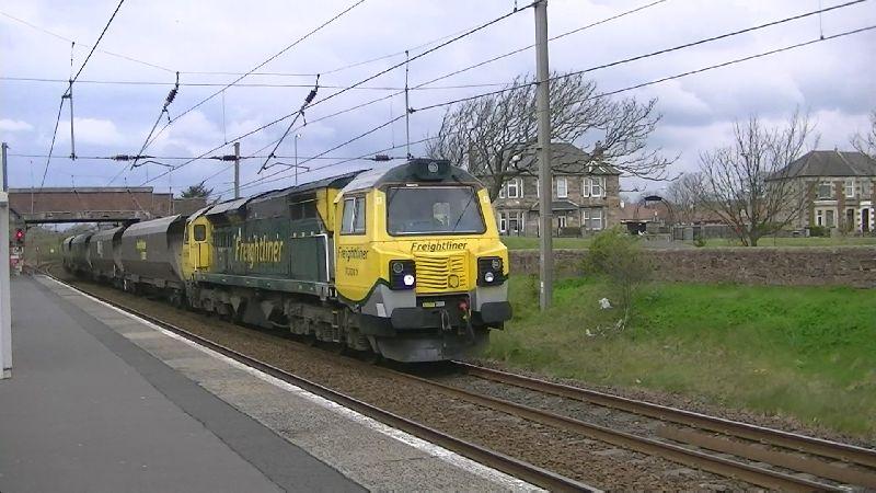 Photo of 70011 at Ardrossan SB 25-04-12