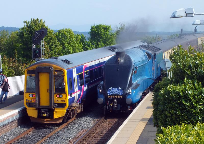 Photo of Bittern hauling 'The Cathedrals Explorer' 