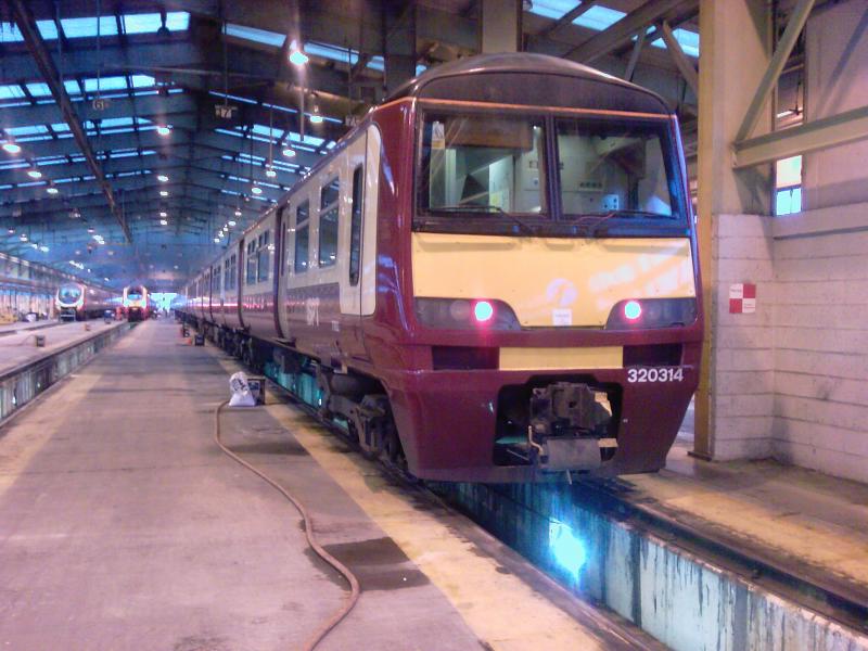 Photo of 320314 in the shed at polmadie