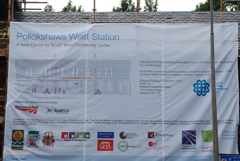 Photo of Sign Outside Pollokshaws West Station