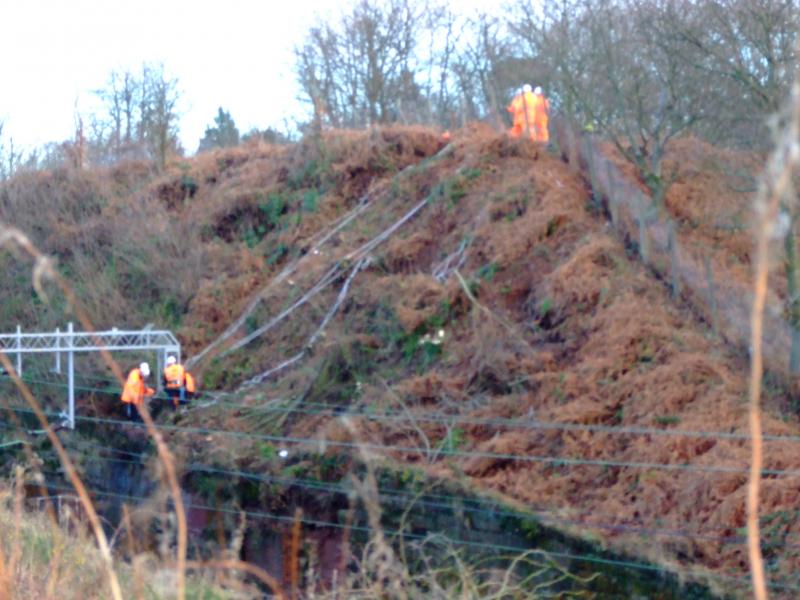 Photo of landslide at dalreaoch