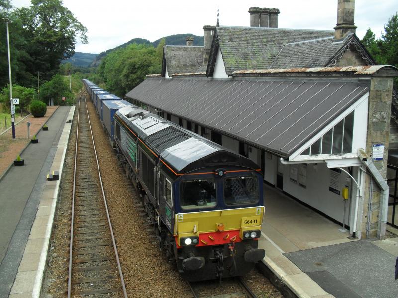 Photo of 66431 at Dunkeld Station 