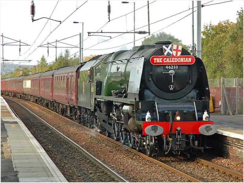 Photo of 46233 'Duchess of Sutherland' at Coatbridge Central