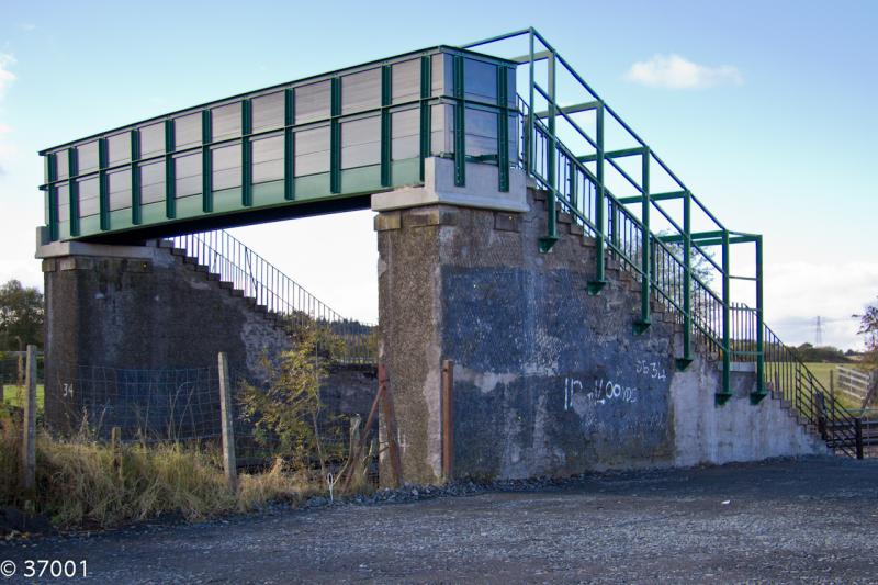 Photo of New footbridge at Powis farm near Plean