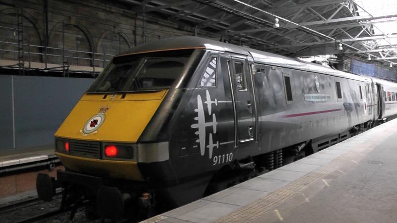 Photo of 91110 Battle of Britain Memorial Flight at Edinburgh Waverley