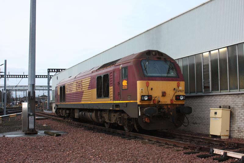 Photo of 67027 at Craigentinny on 28th Dec 2012