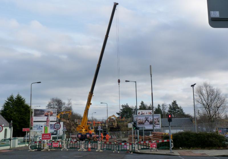 Photo of Newcraighall Road bridgework January 2013