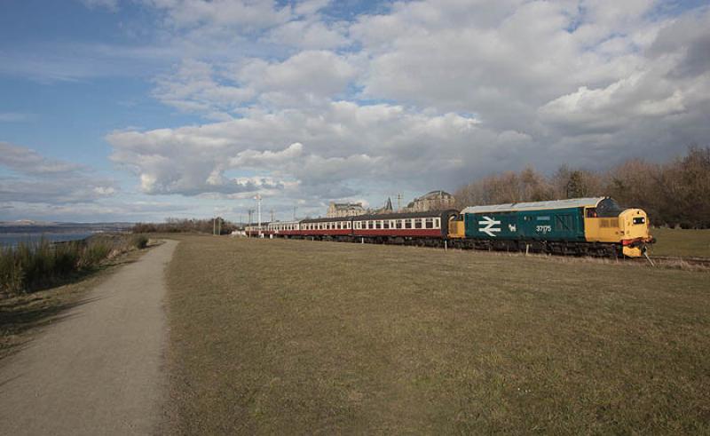 Photo of 37175 at Bo'ness