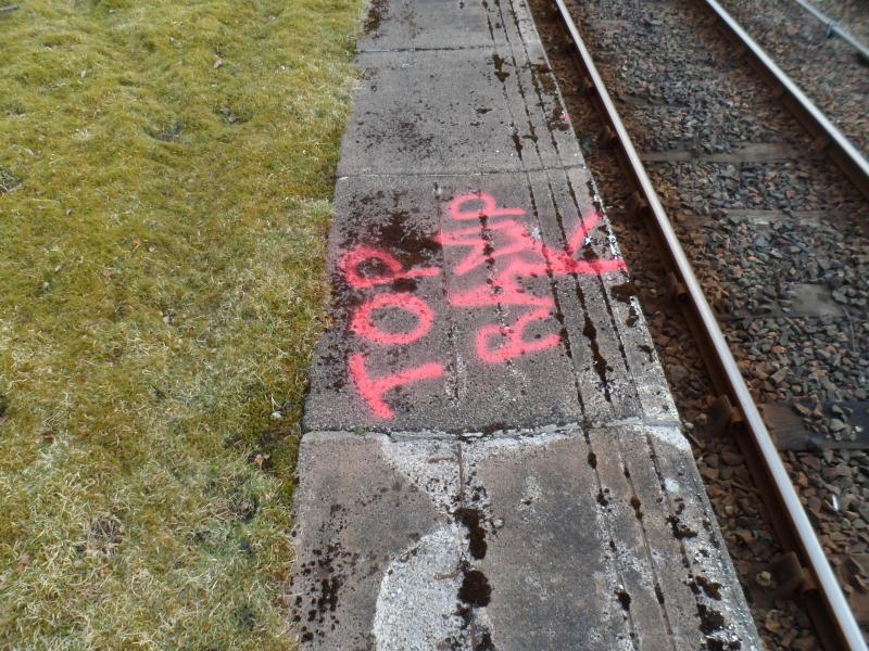 Photo of Works on the disused platform side at Dingwall