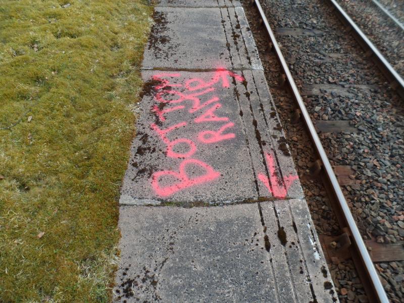 Photo of Works on the disused platform side at Dingwall