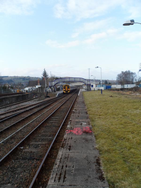 Photo of Works on the disused platform side at Dingwall