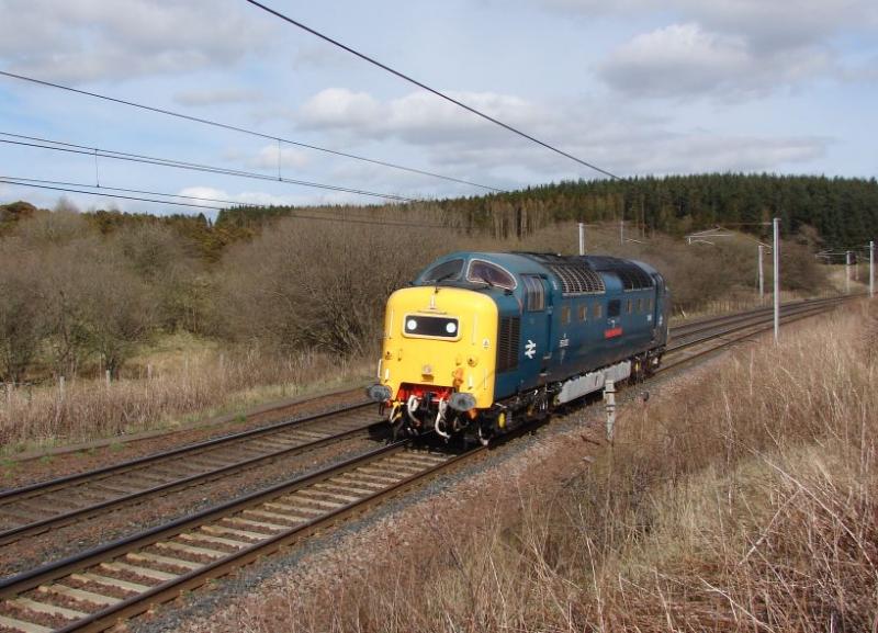 Photo of 55022 passing Craigenhill on the WCML