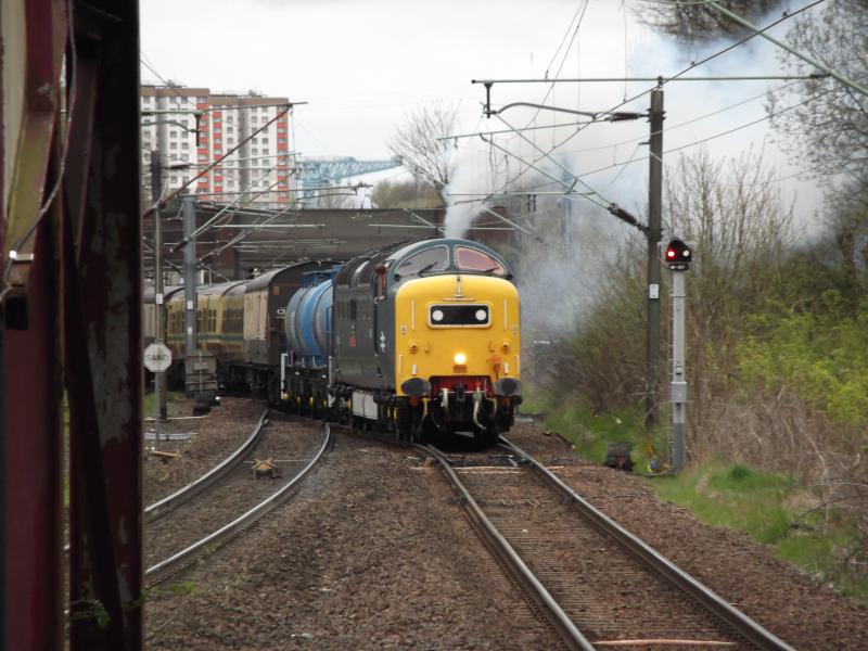 Photo of Deltic on Fire