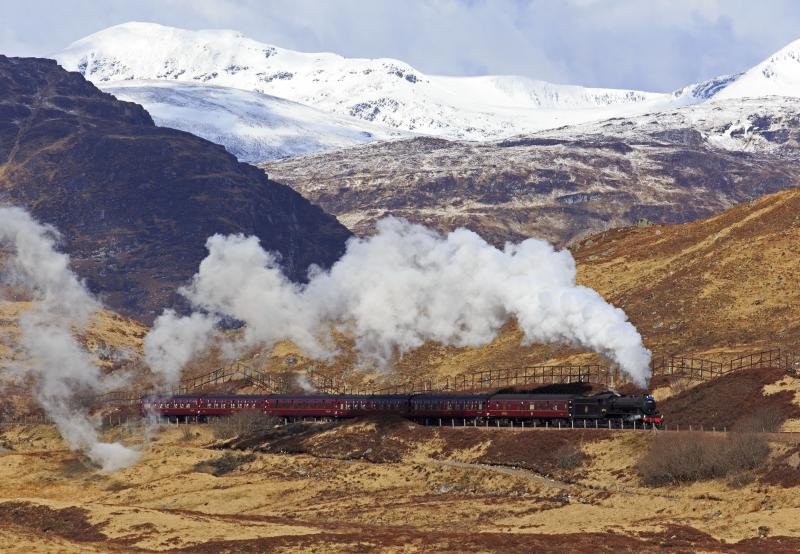 Photo of GB VI up to Corrour