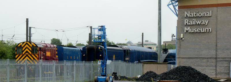 Photo of 3 blue A4s at NRM