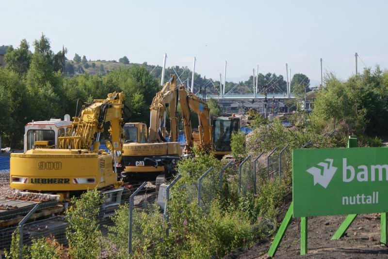 Photo of Stirling Station's southern throat. 21.07.13