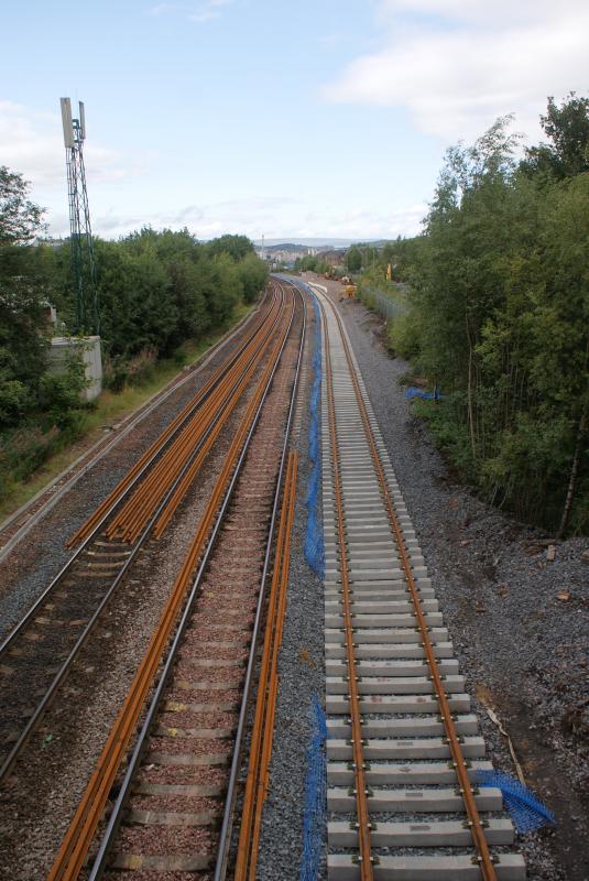 Photo of From Kerse Road bridge looking north 18.08.13