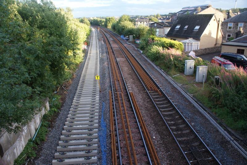 Photo of From Kerse Road bridge looking south 17.08.13