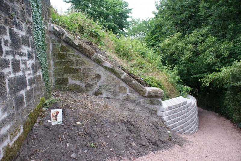 Photo of Embankment work at Bridgend completed