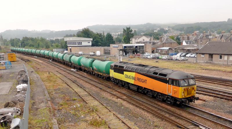 Photo of 56105 at Perth with the Grangemouth to Linkswood Tanks on 23rd Aug 2013  