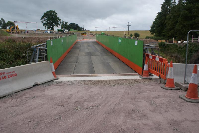 Photo of The temporary Mill of Keir bridge is open. 01.09.13