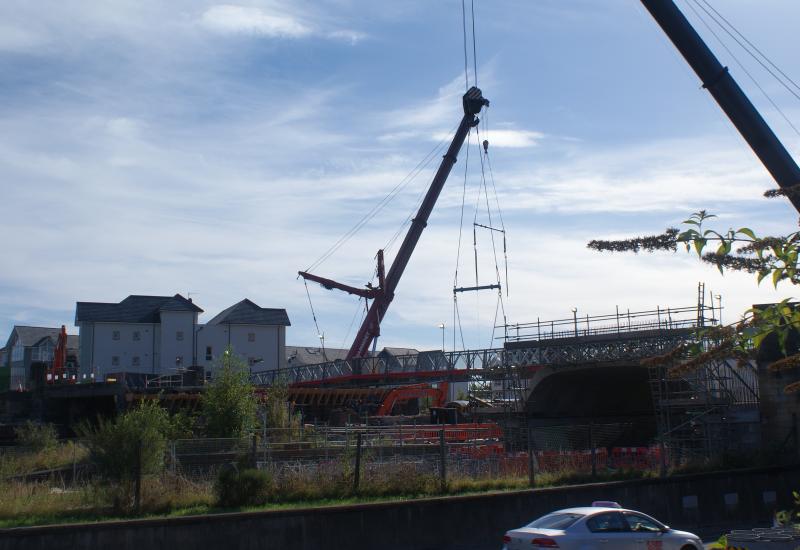 Photo of Spans 2 and 3 are now removed at Shore Road