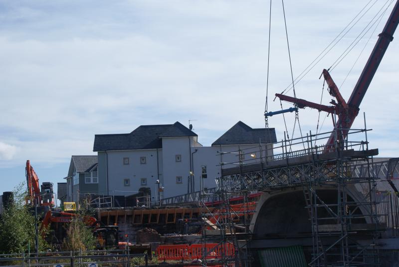 Photo of Pier 3 at Shore Road being reduced to level