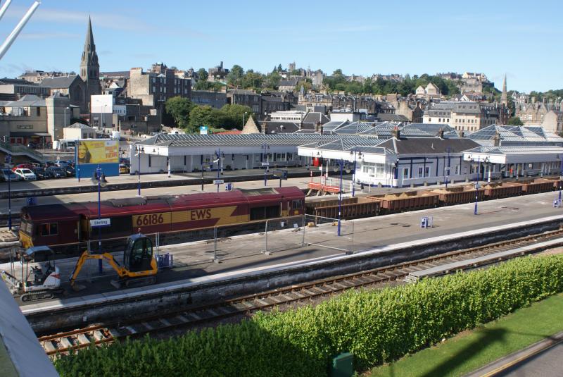 Photo of Stirling Station from Forthside bridge on 14.09.13