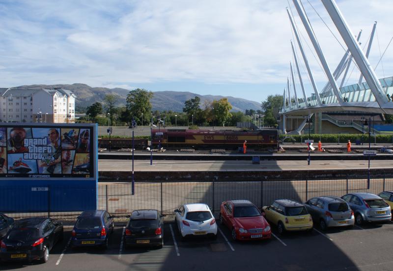 Photo of 66186 sits atop 6K08 at Stirling 14.09.13