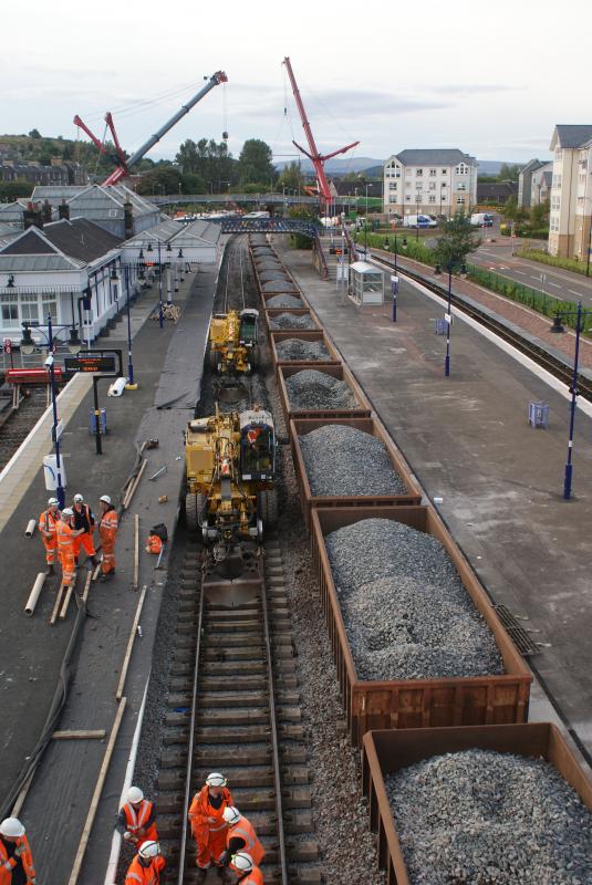 Photo of Stirling P.6's track back in place