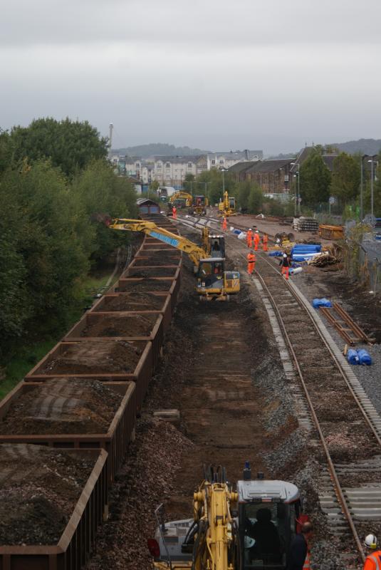 Photo of The view north from Kerse Road on the morning of  21.09.13