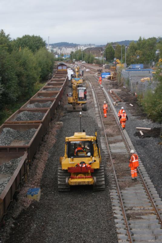 Photo of The view south from Kerse Road on the evening of  21.09.13