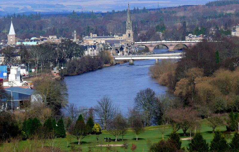 Photo of Silvery bridge over the Tay.