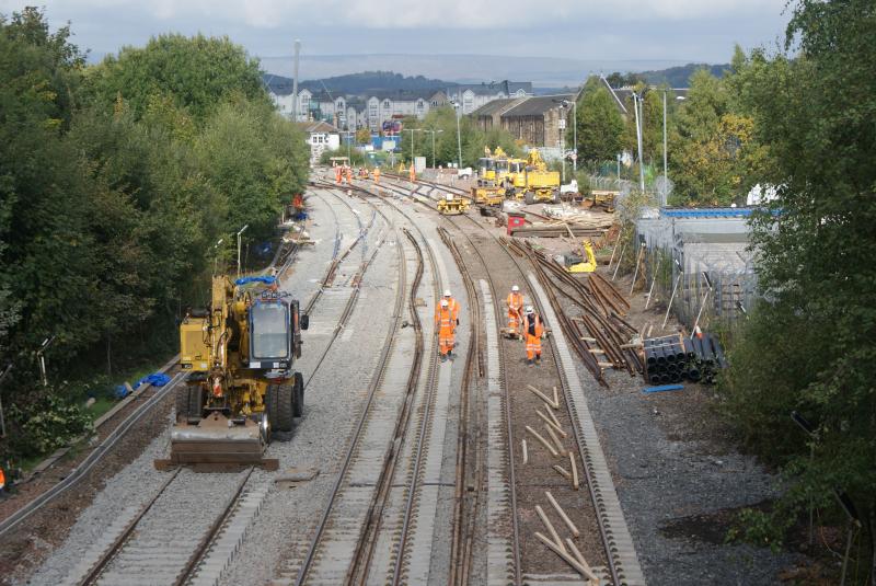 Photo of The view north from Kerse Road on the morning of  29.09.13