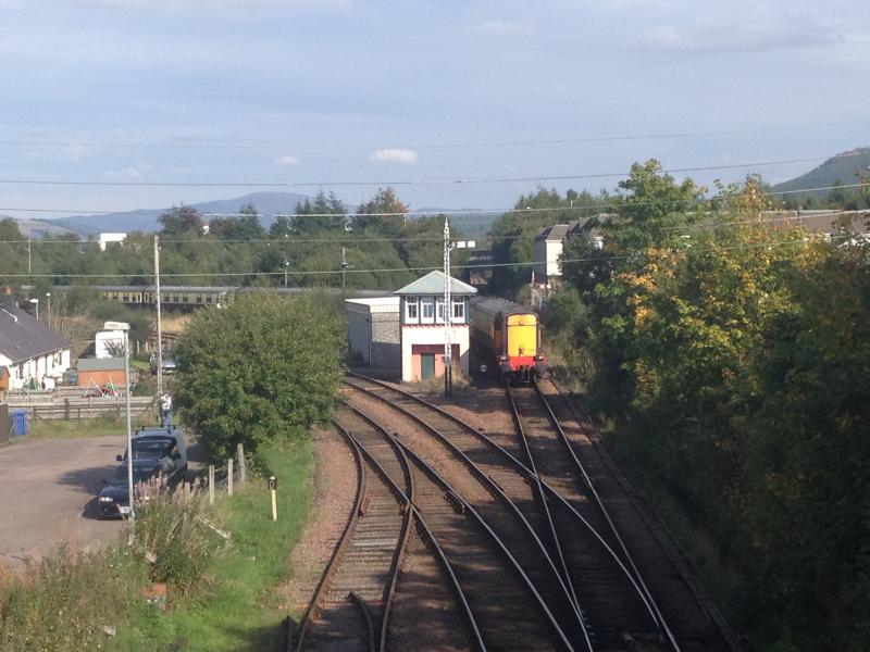 Photo of 20's Autumn Highlander ECS bonnet first Fort Wiliam Junction