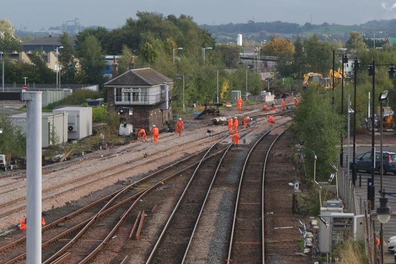 Photo of No.44 points now installed at Stirling