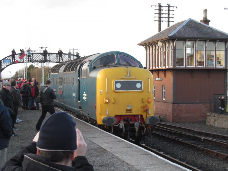 Photo of 55022 in Bo'ness