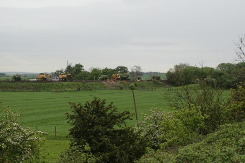 Photo of Bannockburn Station Road track works 