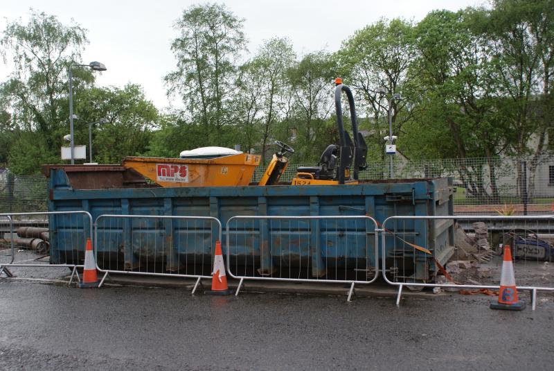 Photo of Dunblane new footbridge works