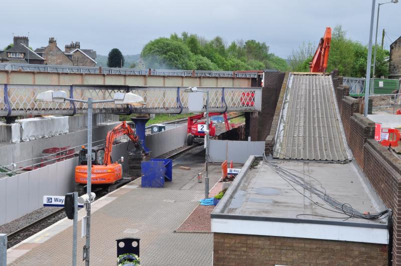 Photo of Larbert bridge removal