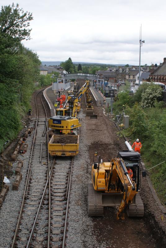 Photo of Track Lowering at Dunblane week 2