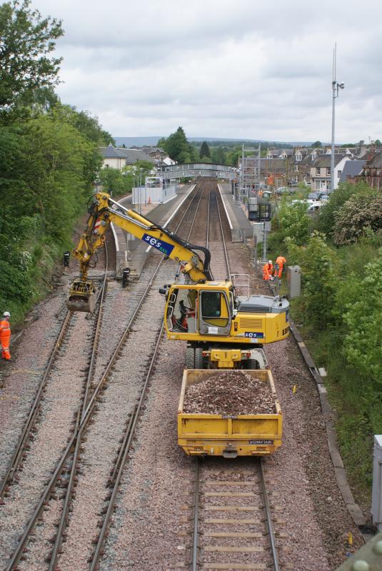 Photo of Dunblane track lowering wk3