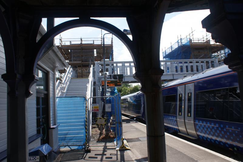 Photo of Progress on the new Dunblane Station Footbridge and Lifts 20.07.14 004